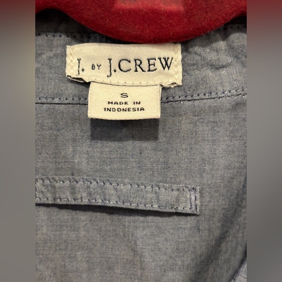 J Crew Factory Tunic Top Blue Size S Style 41346 - Picture 4 of 6